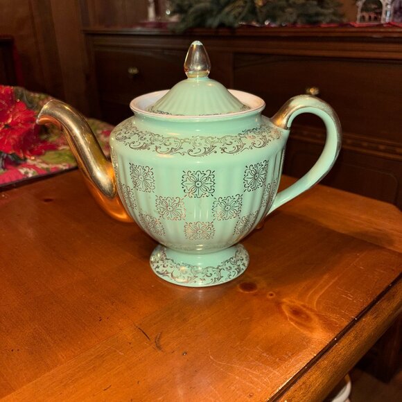 Hall China Other - Vintage Hall China Teapot - Los Angeles shape in Monterrey Green
